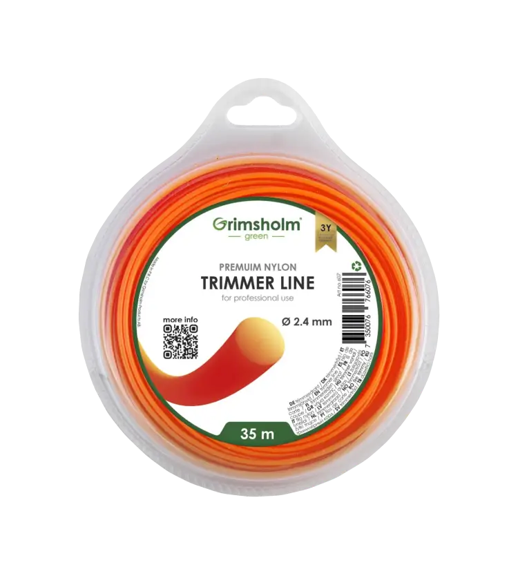 Trimmertråd 2,4mm / rund / 35m