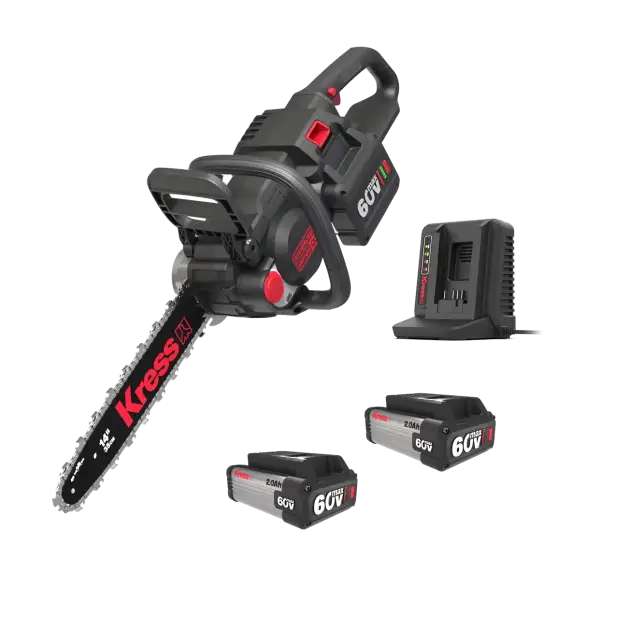 Kress Vårkampanj: 60 V Motorsåg 35 cm + 2 Batterier + Laddare