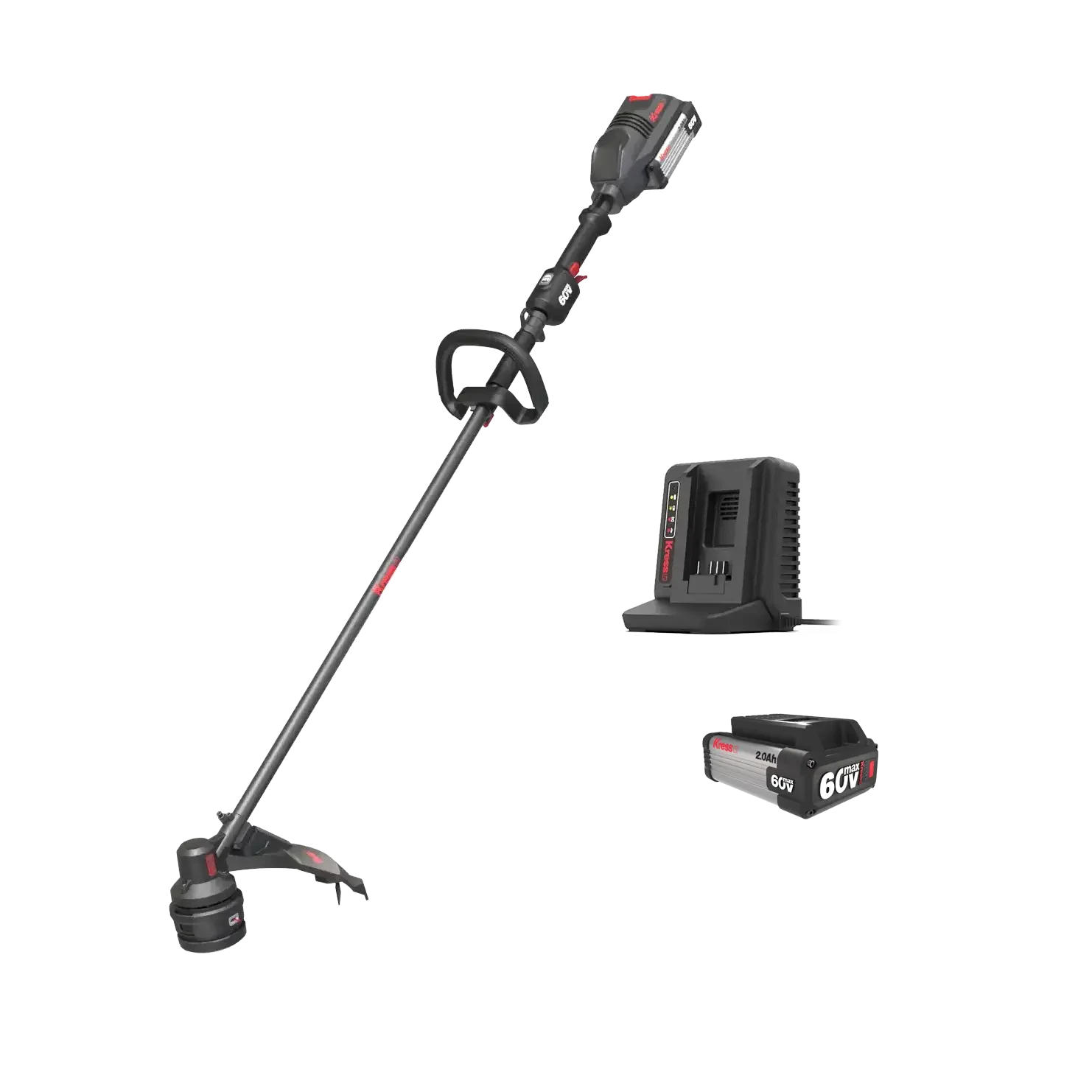 Kress 60 V Grästrimmer med 1 batteri och laddare